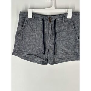 Patagonia Womens Island Hemp Shorts Sz 12 Hemp Cotton Pockets Blue Granola Beach